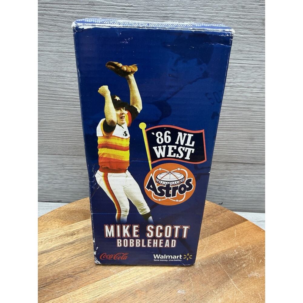 Mike Scott ~ Houston Astros 1986 NL West Bobblehead. Coca Cola. Walmart. Read.